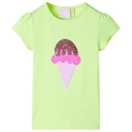 Kids’ T-shirt Neon Yellow 92 - yellow / 104 (3-4y)