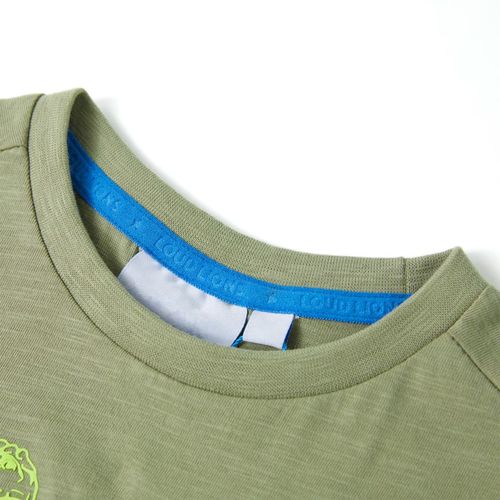 Kids’ T-shirt with Short Sleeves Light Khaki 92
