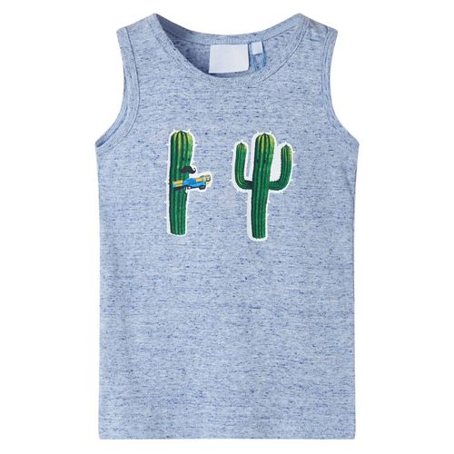 Kids’ Tank Top Dark Blue Melange 92 - blue / 92 (1.5-2y)