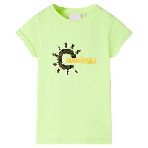 Kids’ T-shirt Neon Yellow 92 - yellow / 128 (7-8y)