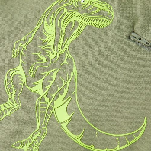 Kids’ T-shirt with Short Sleeves Light Khaki 92