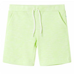 Kids’ Shorts with Drawstring Neon Yellow 92