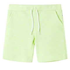 Kids’ Shorts with Drawstring Neon Yellow 92