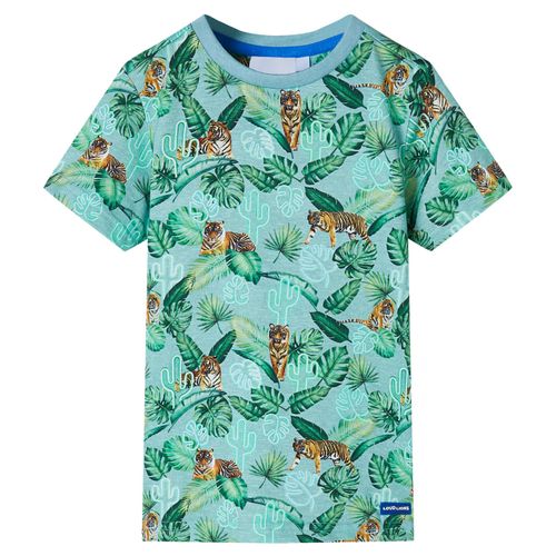 Kids’ T-shirt Light Green Melange 92 - 116 (5-6y)