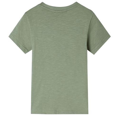Kids’ T-shirt with Short Sleeves Light Khaki 92
