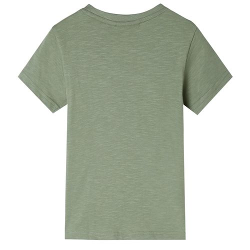 Kids’ T-shirt with Short Sleeves Light Khaki 92