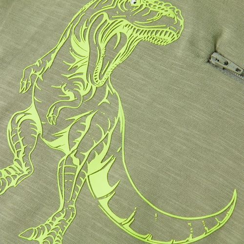 Kids’ T-shirt with Short Sleeves Light Khaki 92