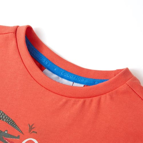 Kids’ T-shirt with Short Sleeves Light Red 92