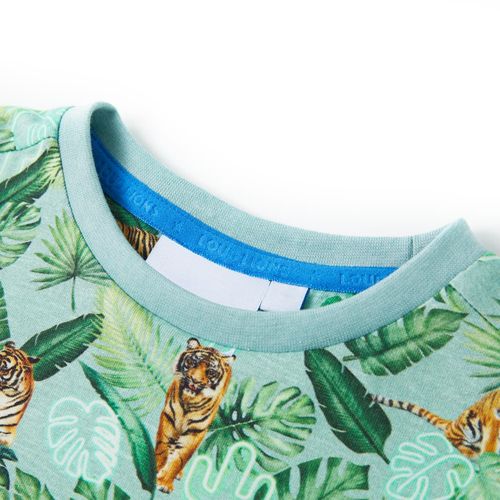 Kids’ T-shirt Light Green Melange 92