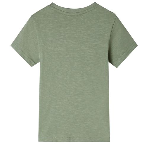 Kids’ T-shirt with Short Sleeves Light Khaki 92