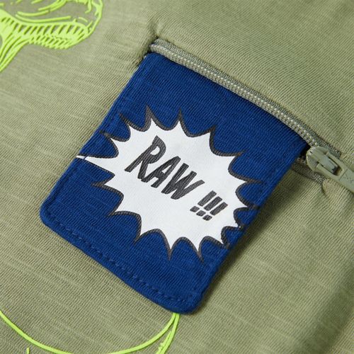 Kids’ T-shirt with Short Sleeves Light Khaki 92