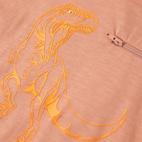 Kids’ T-shirt with Short Sleeves Light Khaki 92