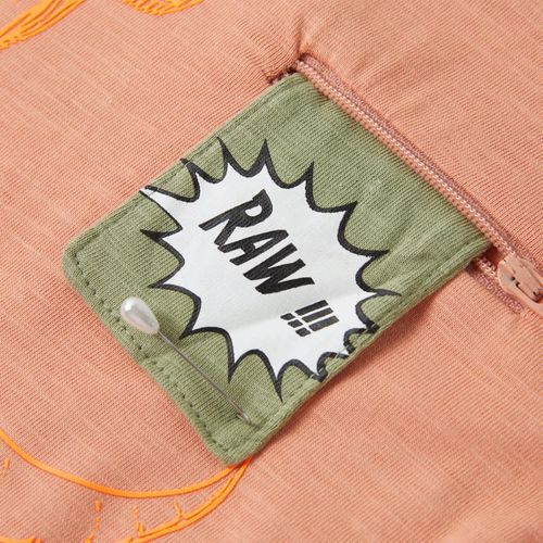 Kids’ T-shirt with Short Sleeves Light Khaki 92