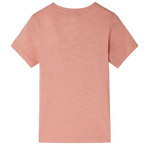 Kids’ T-shirt with Short Sleeves Light Khaki 92