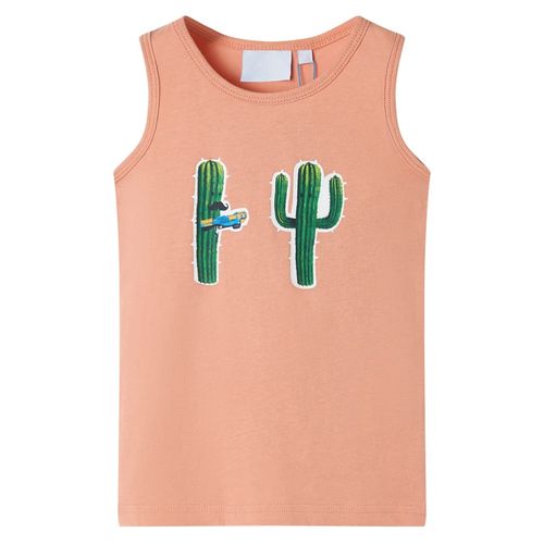 Kids’ Tank Top Dark Blue Melange 92 - orange / 128 (7-8y)