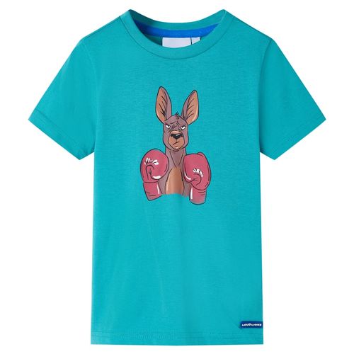 Kids’ T-shirt with Short Sleeves Dark Mint 92