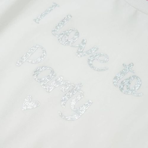 Kids’ T-shirt with Ruffle Sleeves White 92