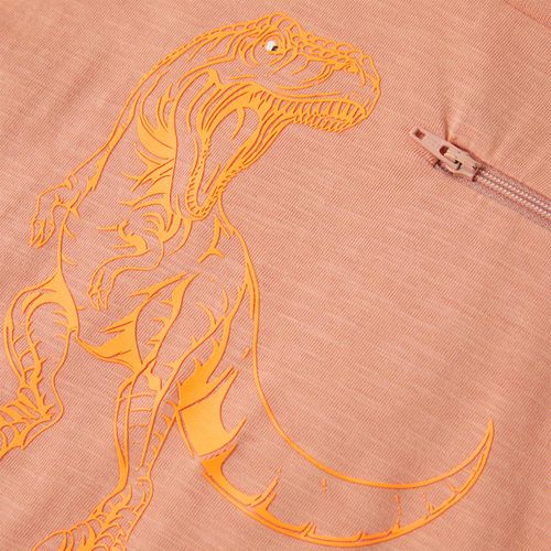 Kids’ T-shirt with Short Sleeves Light Khaki 92