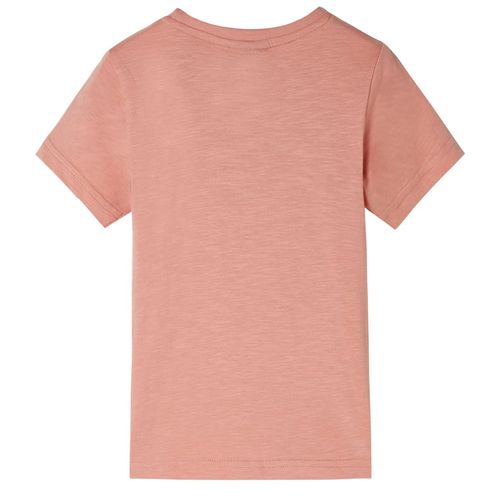 Kids’ T-shirt with Short Sleeves Light Khaki 92