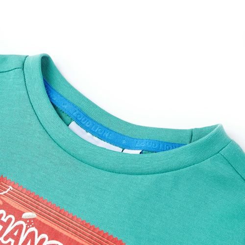 Kids’ T-shirt with Short Sleeves Dark Mint 92