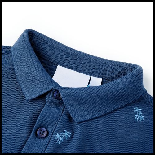 Kids’ Polo Shirt Dark Blue 92