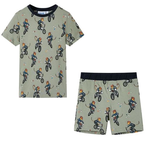 Kids’ Pyjamas with Short Sleeves Light Khaki 92