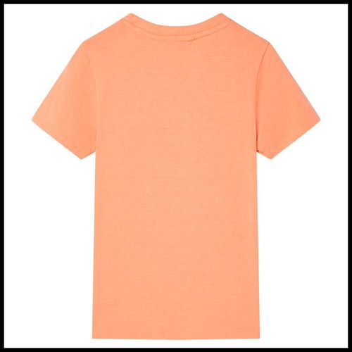 Kids’ T-shirt with Short Sleeves Neon Orange 92