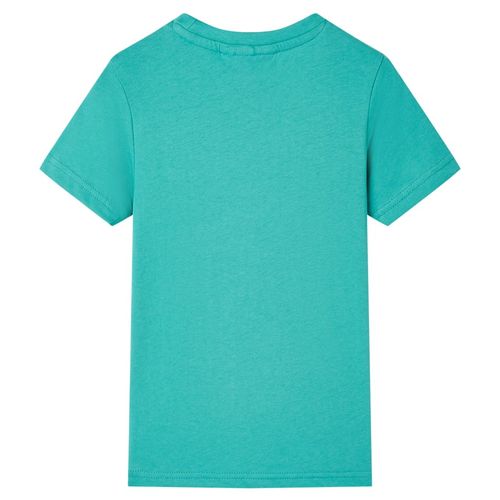 Kids’ T-shirt with Short Sleeves Dark Mint 92