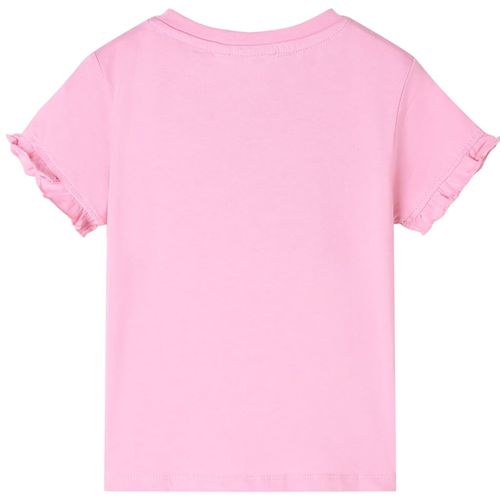 Kids’ T-shirt with Short Sleeves Bright Pink 92
