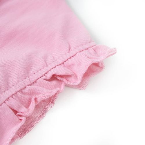Kids’ T-shirt with Short Sleeves Bright Pink 92