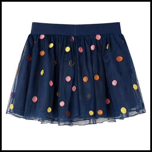 Kids’ Tulle Skirt with Polka Dot Navy Blue 116