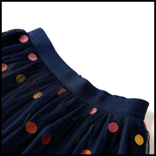 Kids’ Tulle Skirt with Polka Dot Navy Blue 116