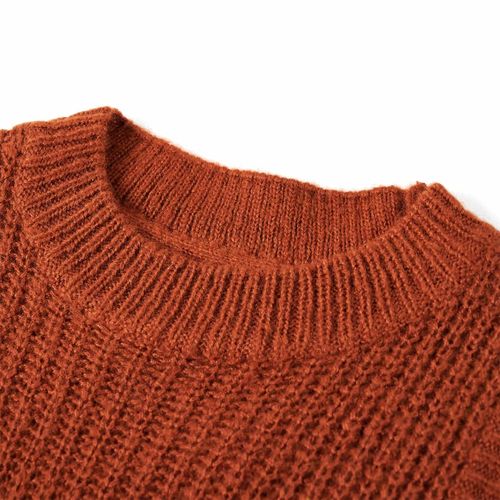 Kids’ Sweater Vest Knitted Cognac 92