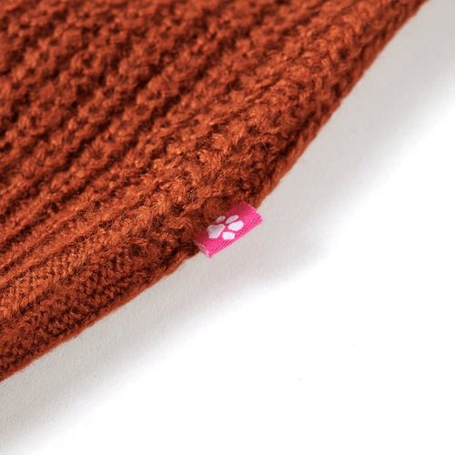 Kids’ Sweater Vest Knitted Cognac 92