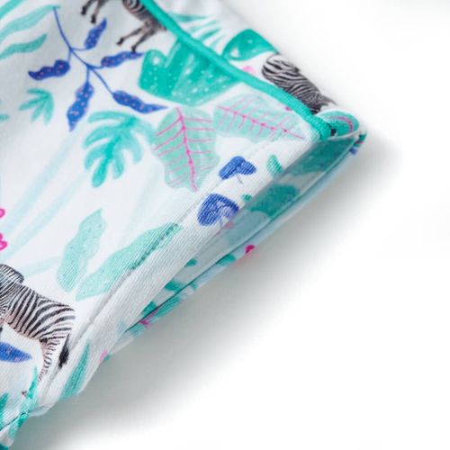 Kids’ Dress Ecru and Dark Mint 92