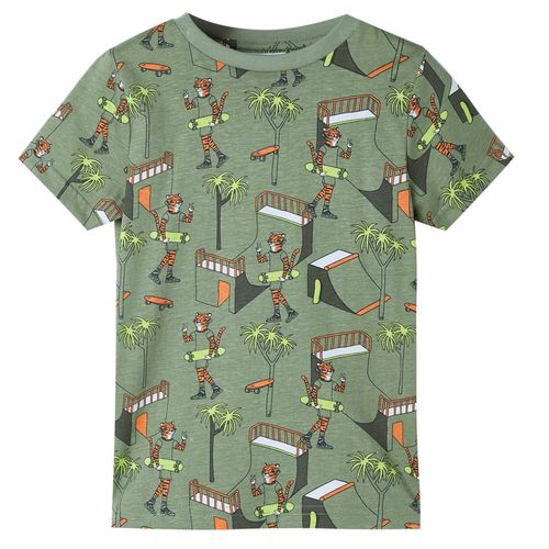 Kids’ Pyjamas with Short Sleeves Light Khaki 92
