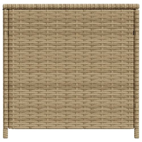 vidaXL Garden Storage Box Poly Rattan 200x50x60 cm Black