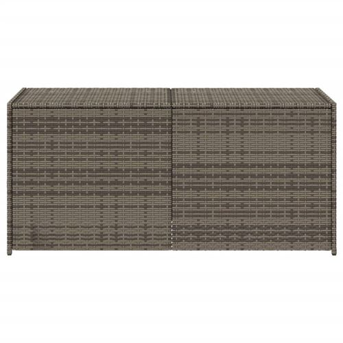 vidaXL Garden Storage Box Poly Rattan 200x50x60 cm Black