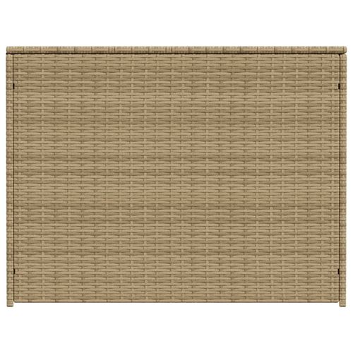 vidaXL Garden Storage Box Poly Rattan 200x50x60 cm Black