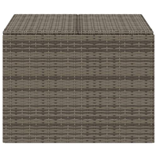 vidaXL Garden Storage Box Poly Rattan 200x50x60 cm Black