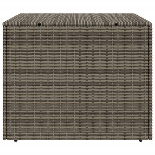 vidaXL Garden Storage Box Poly Rattan 200x50x60 cm Black