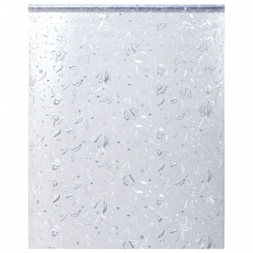 vidaXL Window Films 2 pcs Frosted Bamboo Pattern PVC - flower / 1 / 60 x 500 cm