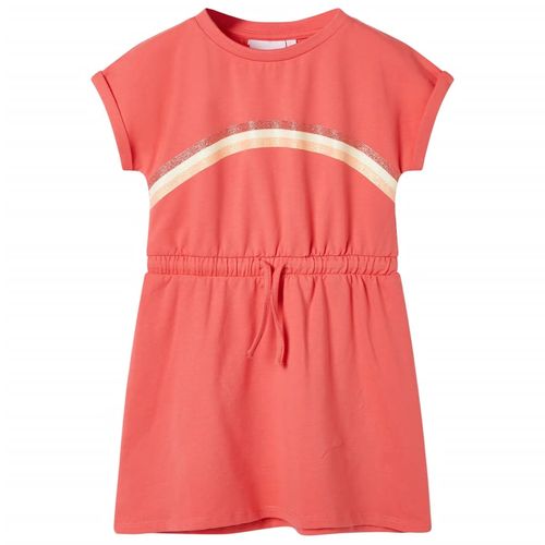 Kids’ Dress with Drawstring Light Pink 92 - coral / 116 (5-6y)