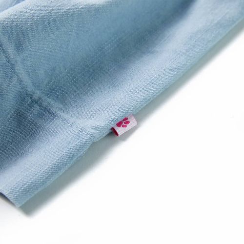 Kids’ Dress with Ruffles Soft Blue 92