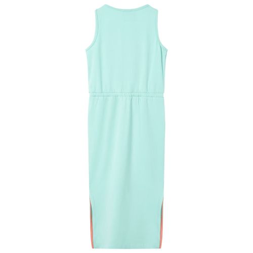 Kids’ Dress with Drawstring Light Mint 92