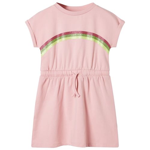 Kids’ Dress with Drawstring Light Pink 92 - pink / 128 (7-8y)