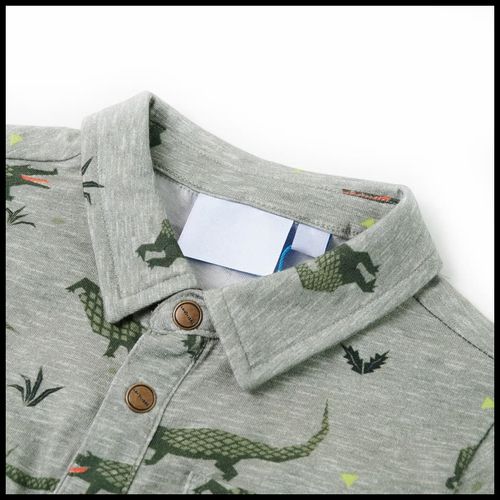 Kids’ Shirt Light Khaki Melange 92