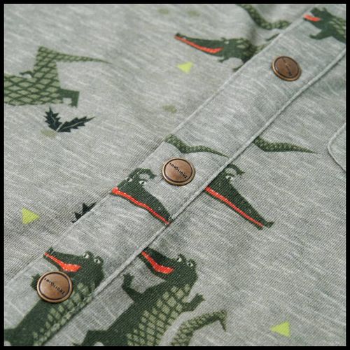 Kids’ Shirt Light Khaki Melange 92