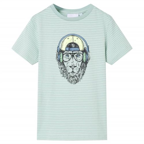 Kids’ T-shirt with Stripes Light Mint 92