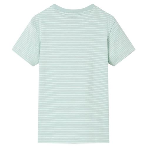 Kids’ T-shirt with Stripes Light Mint 92